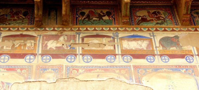 Mahansar, Mahensar, Painted Towns of Shekhawati, Fresco, Art Gallery, Painting, Heritage, Travel, Rajasthan